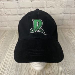 Dayton Dragons Logo Hat Cap Adjustable Hook Loop Black Minor League Baseball